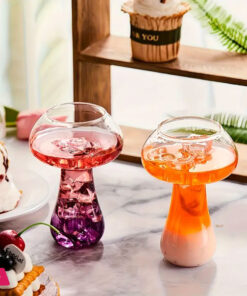 Mushroom Shaped Borosilicate Glass Cup For Cocktails Milk Coffee Microwave Safe - 250Ml 21 Mushroom Shaped Borosilicate Glass Cup For Cocktails Milk Coffee Microwave Safe - 250Ml - Image 5