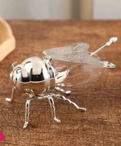 ORCHID Bee Sugar Pot with Spoon