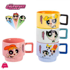 Powerpuff Girls Ceramic Cup Set Stacking Cups 4-Piece