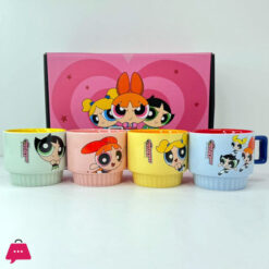 Powerpuff Girls Ceramic Cup Set Stacking Cups 4-Piece