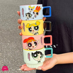 Powerpuff Girls Ceramic Cup Set Stacking Cups 4-Piece