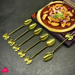 Small Stainless Steel Spoon Set Mini Sugar Salt Spice Spoon 6pcs