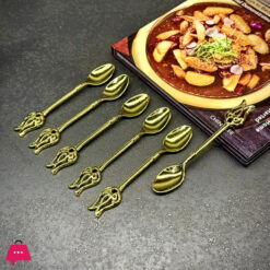 Small Stainless Steel Spoon Set Mini Sugar Salt Spice Spoon 6pcs