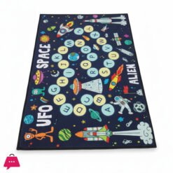 Space Pattern Play Mat Large Area Carpet Bedroom Playroom Floor Mat Perfect for Classroom Fun Educational Non Slip Activity Floor Mat