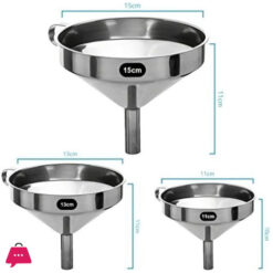 Stainless Steel Funnel Set 3-Piece