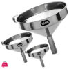 Stainless Steel Funnel Set 3-Piece