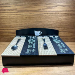 Stylish Cutlury Box Wood 009-00