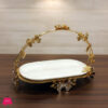 Sundri Gold Oval Serving Platter Fruit Plate