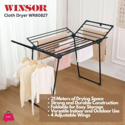 Winsor Cloth Drying Foldable Stand 21 Meters Heavy Duty