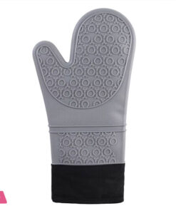 1 Professional Oven Gloves Heat Resistant Silicone Gloves Oven Mitts Non-Slip Cooking Barbecue Gants With Soft Inner Lining