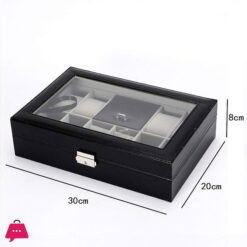 2 In 1 8 Watch Box Grids + 3 Mixed Grids Pu Leather Watch Case Organizer Box Luxury Jewelry Ring Display Watch Boxes 9 2 In 1 8 Watch Box Grids + 3 Mixed Grids Pu Leather Watch Case Organizer Box Luxury Jewelry Ring Display Watch Boxes
