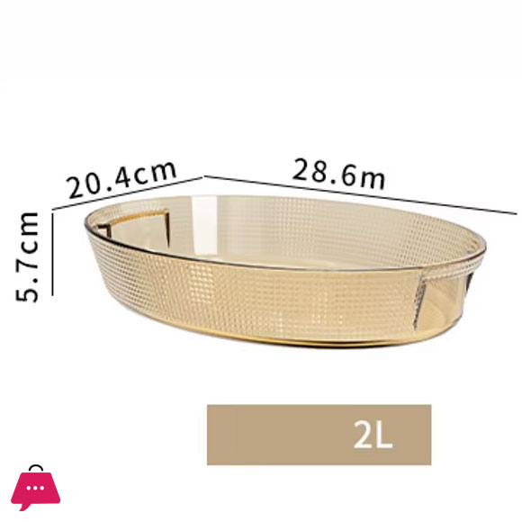 Heat Resistant Basics Clear Oblong Glass Baking Dishes Dish Pan Tray Plate