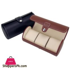 3 Slots Watch Case Stylish Portable Display Atch Storage Box