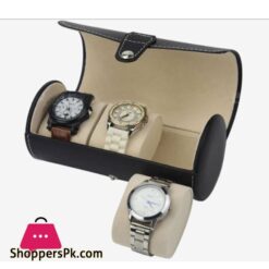 3 Slots watch Case Stylish Portable Display atch Storage Box