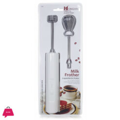 3-Speed Electric Milk Frother & Drink Mixer with 2 Interchangeable Whisks