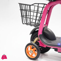 36V Electric Scooter For Kids With Training Wheels And Basket