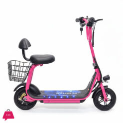 36V Electric Scooter For Kids With Training Wheels And Basket