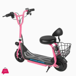 36V Electric Scooter For Kids With Training Wheels And Basket