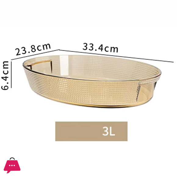 Heat Resistant Basics Clear Oblong Glass Baking Dishes Dish Pan Tray Plate