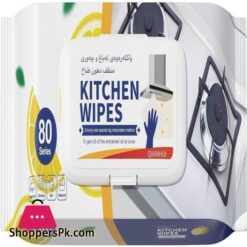 At 80 Pcs Kitchen Cleaning Wipes Lemon Scent Effective Cleaning Removing Grease Stains From Surfaces Glass Oven Strong Skin Safe Wipes For Daily Home Use