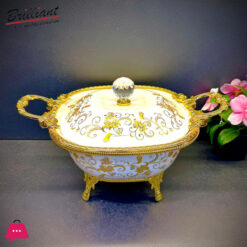 BRILLIANT Royal Bloom Covered Bowl – 36.5x21cm