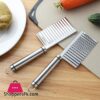 Crinkle fries cutter knife with handle stainless steel high quality
