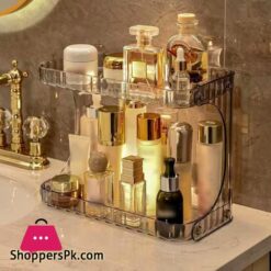 Double Layer Bathroom Storage Rack Cosmetics Storage Box