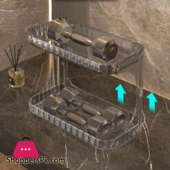 Double Layer Bathroom Storage Rack Cosmetics Storage Box