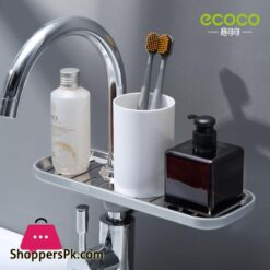 Ecoco Kitchen Faucet Drain Rack Sink Draining Basket