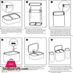Laundry Basket With Lid Dual Compartment Design Laundry Hamper Clothes Basket For Bathroom Laundry