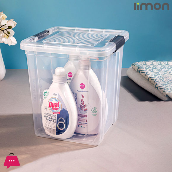 Limon Transparent Square Rice Storage Container 8-Liter 4 Limon Transparent Square Rice Storage Container 8-Liter - Image 2