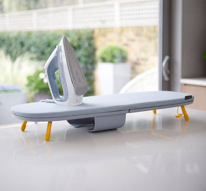 Portable Grey Pocket Folding Table Top Ironing Board