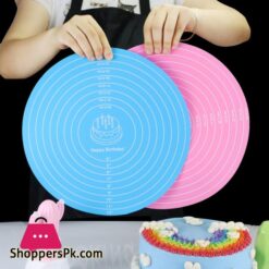 Round Silicone Baking Mat Non-slip Pastry Turntable Nonstick Dough Kneading Pad