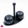 Stainless Steels Salts Peppers Shaker Set With Stand 