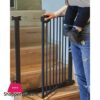 UBRAVOO Baby Gate for Doors and Stairs, Height 100 cm, Safety Pet Gate,  Automatic Closure, Triple Locking, JLB-MD01