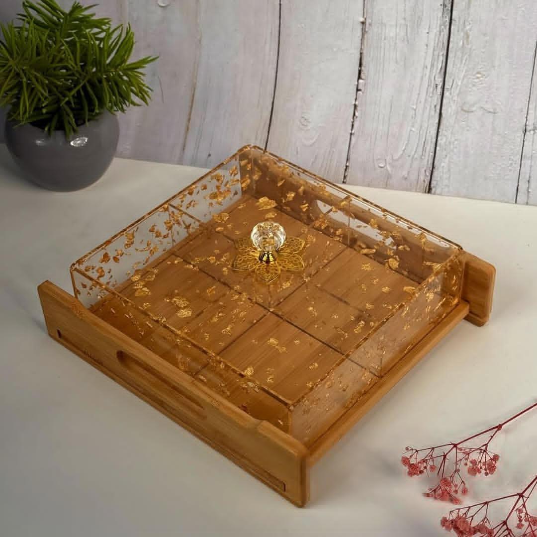 Acrylic 4 And 6 Compartment Nuts Or Snacks Tray 6 Acrylic 4 And 6 Compartment Nuts Or Snacks Tray