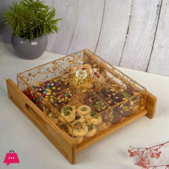 Acrylic 4 and 6 Compartment Nuts or Snacks Tray