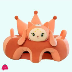 Baby Support Seat Plush Cartoon Pattern Comfortable Chair For Learning To Sit, Baby Washable 6M+