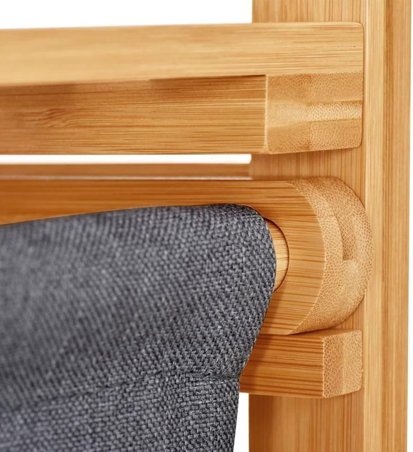 Bamboo Laundry Hamper With Dual Compartments Wooden Bamboo Laundry Cabinet For Bathroom