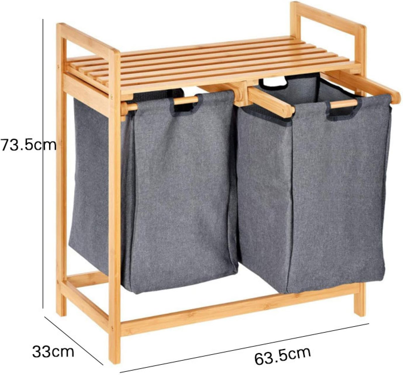 Bamboo Laundry Hamper With Dual Compartments Wooden Bamboo Laundry Cabinet For Bathroom 9 Bamboo Laundry Hamper With Dual Compartments Wooden Bamboo Laundry Cabinet For Bathroom