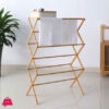 Bamboo Wood X Shaped Towel Drying Clothes Drying Rack