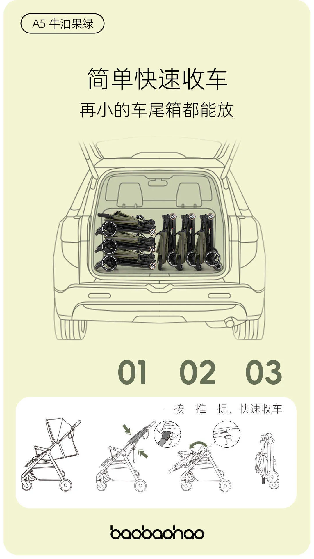 Baobaohao Lightweight Baby Stroller One Click Collection Can Sit Or Lie Down Portable And Lightweight Baby Stroller A5 17 Baobaohao Lightweight Baby Stroller One Click Collection Can Sit Or Lie Down Portable And Lightweight Baby Stroller A5