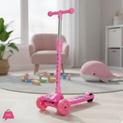 Barbie Fiber Plastic 3 Wheel Scooter