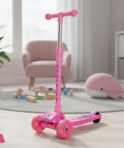 Barbie Fiber Plastic 3 Wheel Scooter