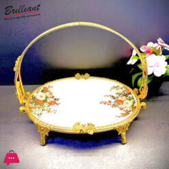 BRILLIANT Royal Bloom Deep Serving Platter with Handle BR5034 – 24x36x28cm