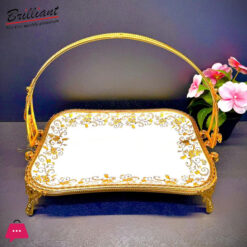 BRILLIANT Royal Bloom Deep Serving Platter with Handle BR5037 – 23x37x28cm