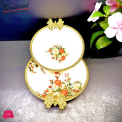 Brilliant Royal Bloom Soup Bowl &Amp; Saucer Set 7 Brilliant Royal Bloom Soup Bowl &Amp; Saucer Set