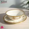 Brilliant Royal Bloom Soup Bowl &Amp; Saucer Set