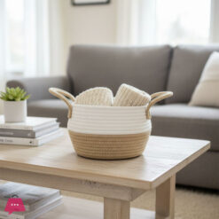 Chic &Amp; Versatile Woven Storage Basket - Perfect For Any Room