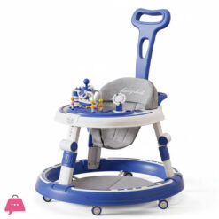 Children Adjustable Foldable Push Baby Walker with Wheels and Music